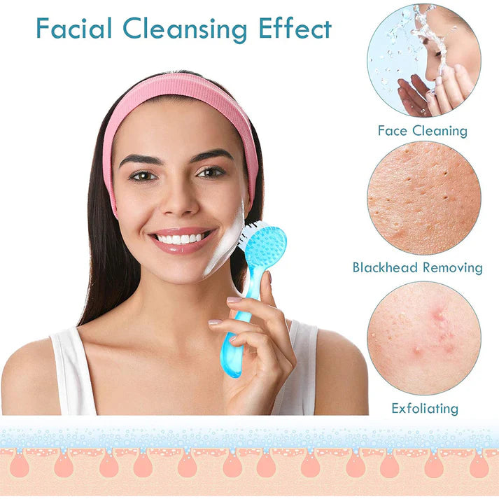 Edens Bio Dual-Head Manual Facial Cleansing Brush